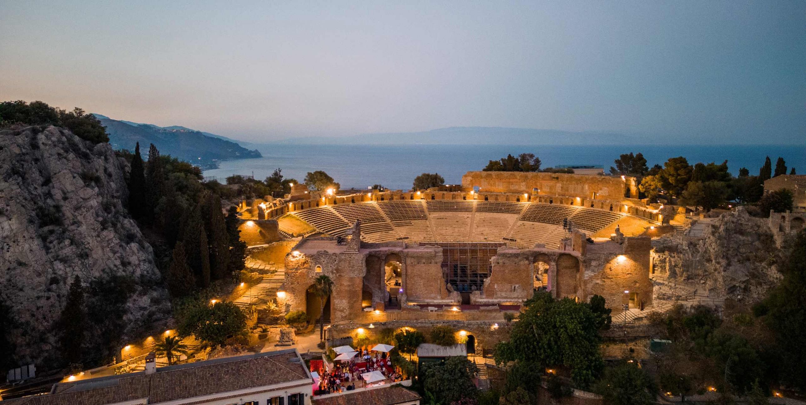 Teatro Antico with Etna